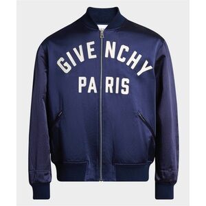 Men's GIVENCHY PARIS logo, Satin bomber jacket size XL made in Italy
